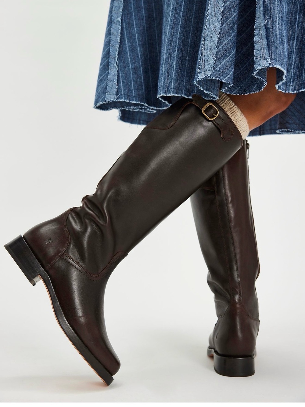 Frye Campus Low Heel Tall Riding Boot NIB